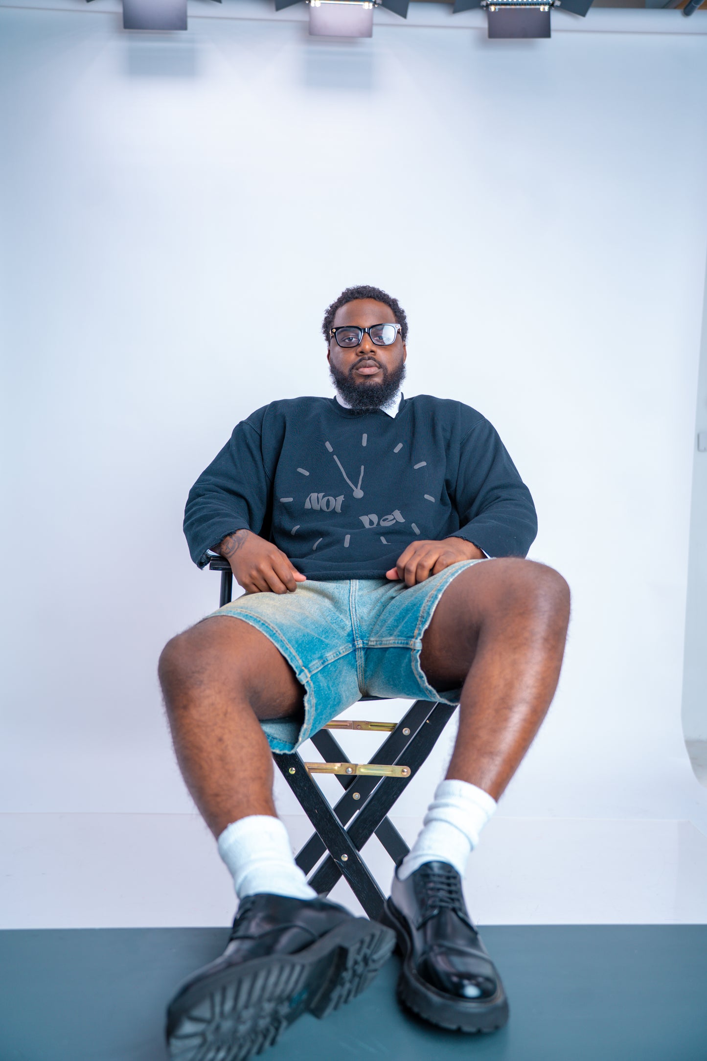 Clock Crewneck - Black